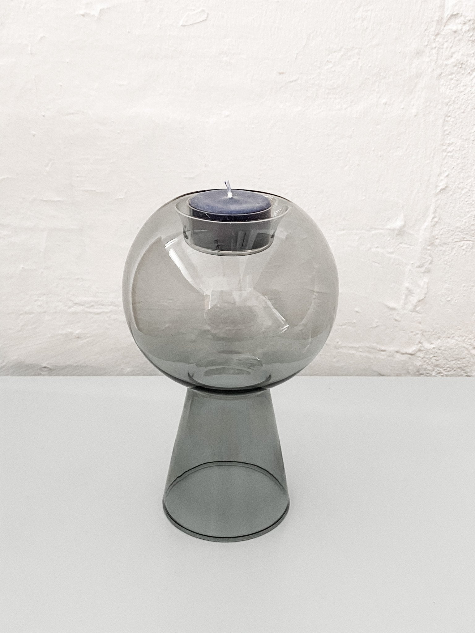 norsuHOME The Tipsy Vase/Candle Holder, Smoke - Norsu Interiors (6692895195324)